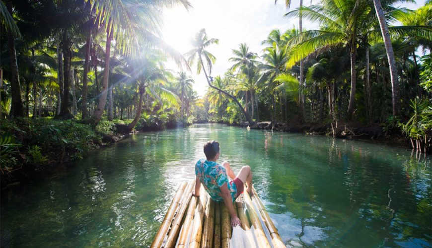 Leaning Palm Tree Maasin Siargao